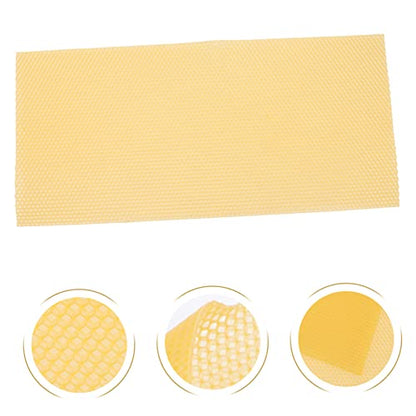 30pcs Hive Basics Beehive Wax Foundation Sheets Beehive Accessories Easy to Use Natural Beeswax for Beekeeping DIY Projects
