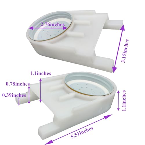 4 Pack Mason Jar Bee Feeder,White Bee Feeders for Hives,Bee Waterer for Outside Garden Use, Compatible with Regular and Wide Mouth Jars, Beekeeping Supplies for Hive Feeding - color: White