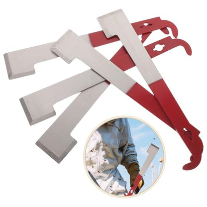 5pcs Beekeeping Hive Tool Set Steel Multi-Function Hive Scraper, Frame Lifter, Uncapping Fork, and Pry Bar for Beehive Maintenance and Honey Harvesting