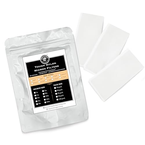 Gutenberg's 2x4.5 inch Tough Tea Micron Filter Bags 25-50 Packs | Nylon Filter Bags | All Micron Sizes (25, 160u Micron) - size: 160u Micron