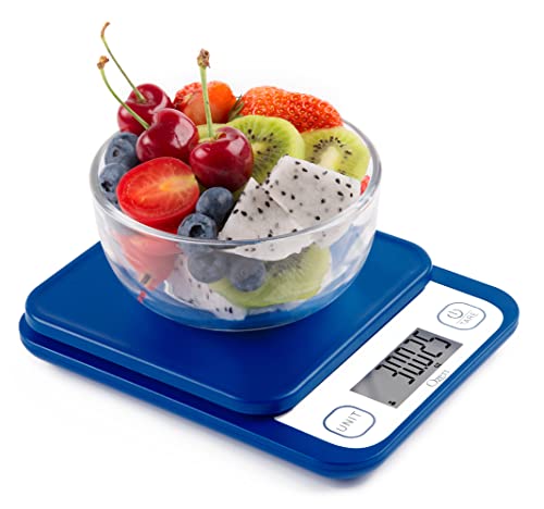 Ozeri Garden and Kitchen Scale II, with 0.1 g (0.005 oz) 420® Variable Graduation Technology® - color: Classic Blue