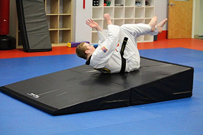 Tumbl Trak Folding Incline Mat - color: Black, size: 24 in x 48 in x 14 in