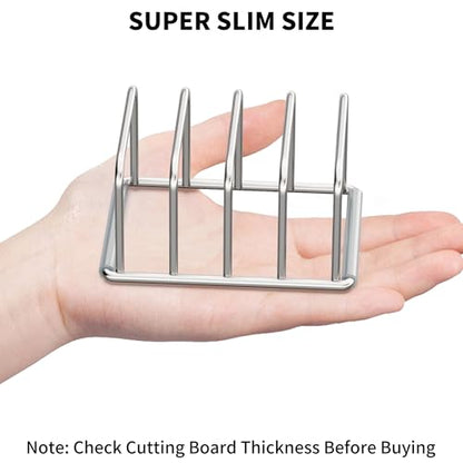 Cutting Board Organizer, 304 Stainless Steel Chopping Board Holder & Pot Pan Lid Rack, Kitchen Shelf Organizer for Bakeware, Cookie Sheets & Trays - size: 1.0 in Slots - 1 Pack