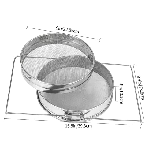 Beekeeping Extract Tools Double Bee Sieve Honey Debris Strainer Filter Honey Stainless Steel