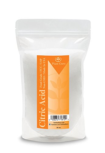 Citric Acid Powder 1 lb. 100% Pure Food Grade, Kosher, Non-GMO, for Cooking, Baking, Cleaning, Bath Bomb and Soap Making. - size: 16 Ounce (Pack of 1)