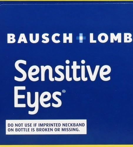 Sensitive Eyes Saline Solution from Bausch & Lomb, for Soft Contact & Gas Permeable Lenses, Saline Solution with Potassium, 12 Fl Oz (355 mL)