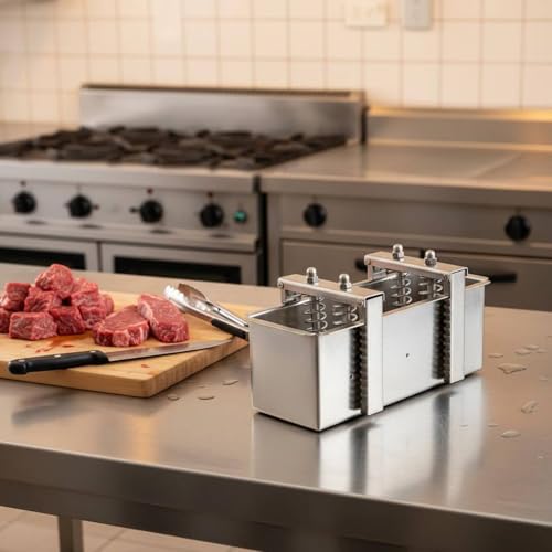 Stainless Steel Meat Multi Functional Assembly Efficient Compression Spring Suitable for Home Cooking Professional Kitchen, 4KG, Removable Bottom - size: 4KG, style: Removable Bottom