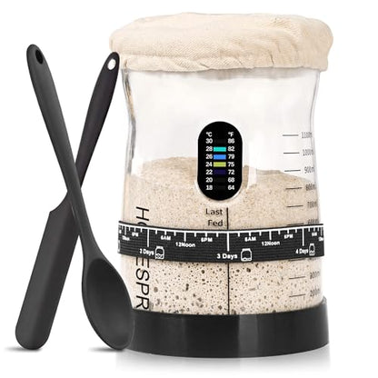 Pro Sourdough Starter Kit - 50oz Large Capacity Glass Jars (1PC)