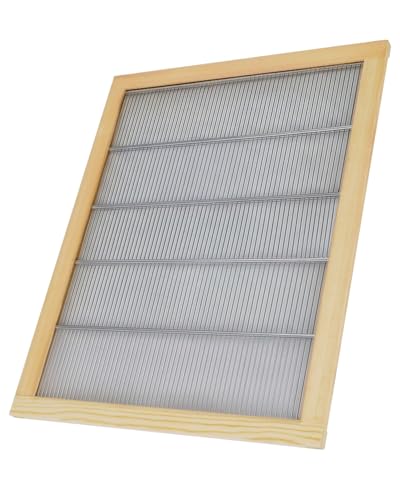 Wooden Bound Metal Queen Excluder 3 Pcs 8 Frames Queen Excluder Beekeeping Separate The Queen from The Honey Beekeeping Supplies - size: 3pcs 8 Frames