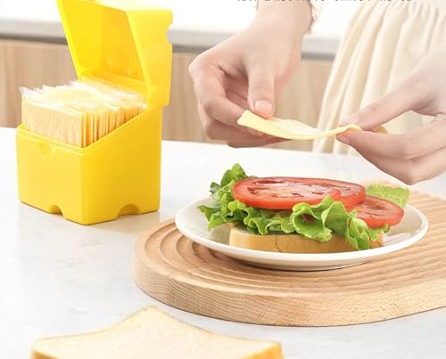 Kitchen fresh-keeping box, ABS flip cheese box, refrigerator fresh-keeping box, food and snack packaging, butter storage box - size: white