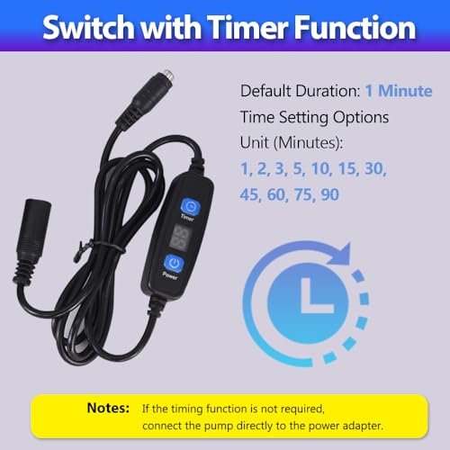 Electric Water Transfer Pump Kit 100-240V With Timer Control for Ice Maker Coffee Machine Water Cooling,Food Grade Auto Siphon Self Priming Pump for Bottling Wine,Beer and Kombucha,2L/Min,Low Noise - color: White-with Timer Controlled