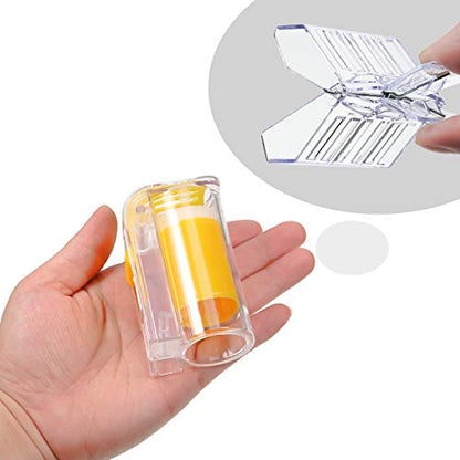 Outus 6 Pieces Queen Bee Clip Catcher Cage Set Include 5 Plastic Bee Queen Clips 1 Transparent Marking Cage Bottle for Beekeeping Catching Tool Hive Management Kit