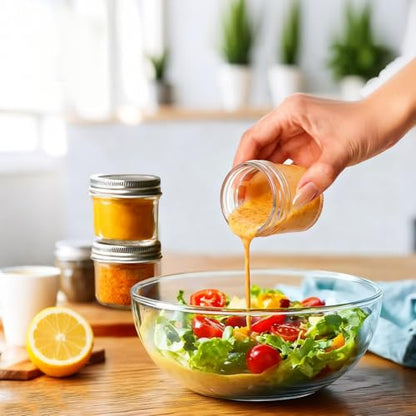 ComSaf 2 oz Mini Mason Jars Bulk Set, 48 Pack Glass Jars with Lids | Bpa-Free Materials, Ginger Shots, Honey Samples, Dressing Containers, Sauces, Spices, Wedding Favors, For Canning Project - size: 2oz*48