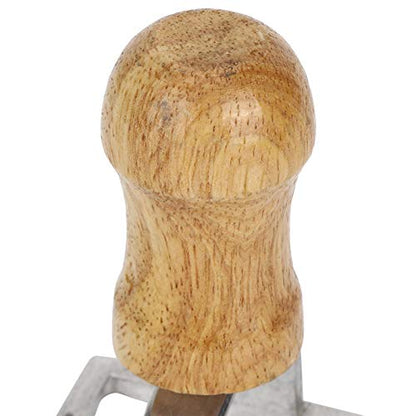 Tiiyee Ravioli Stamp Set, Pasta Cutter Press Dumplings Maker Mold Dough Dumpling Crimper Cookies Making Tool Wooden Handle Fluted Edge Kitchen Attachment Round Square Heart Shape for Lasagna Pierogi