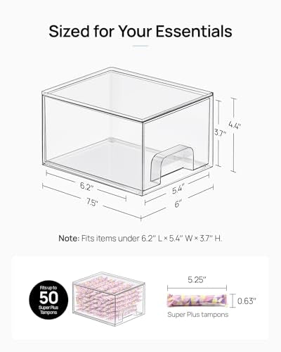Vtopmart 12 Pack Small Clear Stackable Storage Drawers, Acrylic Bathroom Makeup Organizer, Plastic Storage Bins For Vanity, Undersink, Kitchen Cabinets, Pantry, Home Organization - style: 12pack-Clear