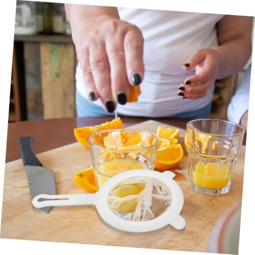 Fine Mesh Kitchen Sieve Strainer for Juicing and Honey Extraction, 2pcs Plastic Food Strainers with Handle and Double-ear Design for Coffee, Soy Milk, and Tea Filtering