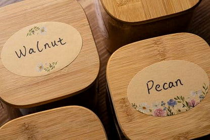 MONEST (250pc/Roll) 2"x3" Stickers for Jars and Lids | Pantry, Mason Jar, Canning, Spice, and Bottle Labels (Daisy 2x3) - color: Daisy 2x3
