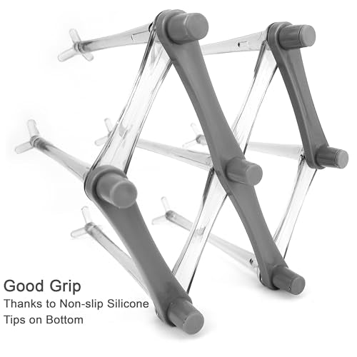Cup Drying Rack for Bottle,Drinking Glass/Plastic Bag Dryer for Reusable Ziplock Plastic Food Storage Bags Drying Rack Gray