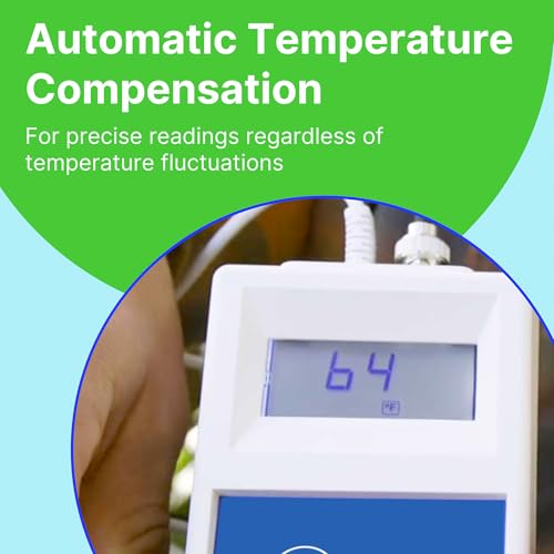 Bluelab METCOMPLUS Combo Meter Plus for pH, Temperature, and Conductivity in Water and Soil with Easy Calibration, Digital Nutrient (TDS/PPM) Testing Kit for Hydroponic System & Growing Indoor Plants - style: pH/EC/Temp Meter in Multiple Substrates
