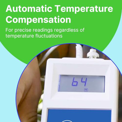 Bluelab METCOMPLUS Combo Meter Plus for pH, Temperature, and Conductivity in Water and Soil with Easy Calibration, Digital Nutrient (TDS/PPM) Testing Kit for Hydroponic System & Growing Indoor Plants - style: pH/EC/Temp Meter in Multiple Substrates