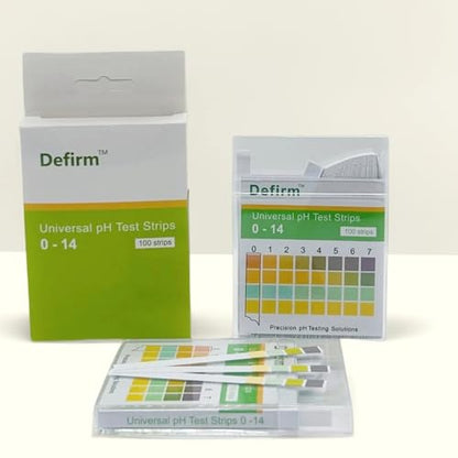 pH Test Strips Paper Universal Wide Range, pH 0-14 Acid Alkaline Litmus Test Strips Paper, Home Usage Water Swimming Pool Cosmetic Scientific School Lab Student Study pH Test