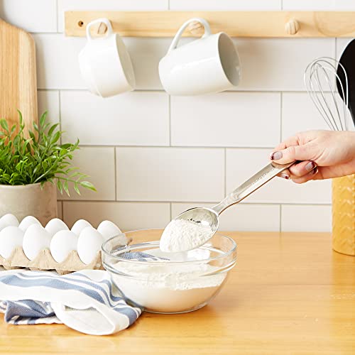 RSVP International Endurance Oval Measuring Scoop, 1/4 cup, Stainless Steel - size: Oval, 0.25-Cup