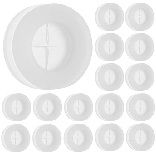 20PCS Silicone Straw Hole Plugs Mason Jar Lids Airlock Grommet Fermenter Lid Grommet For Mason Jars Straws Airlock Beer Wine Bucket
