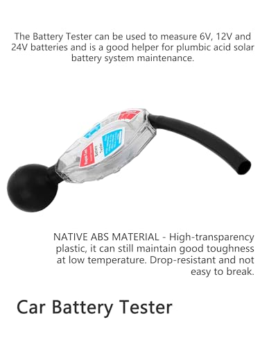 Watris Veiyi Rapid Battery Hydrometer Tester for Golf Cart Battery System | Inhalation, 6V 12V 24V, Deep Cycle Battery Tool, Fast Detection Tool