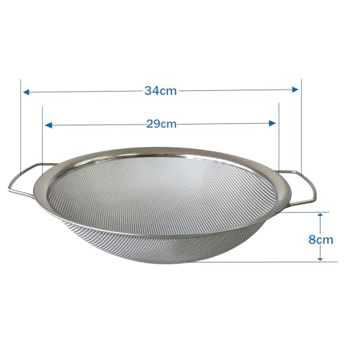 2 Pack YUEBM Stainless Steel Fine Mesh Paint Strainer Fits 5 Gallon Bucket, Filter Impurities and Protect Spray Gun, Easy to Clean and Reusable