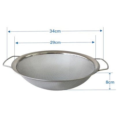 2 Pack YUEBM Stainless Steel Fine Mesh Paint Strainer Fits 5 Gallon Bucket, Filter Impurities and Protect Spray Gun, Easy to Clean and Reusable