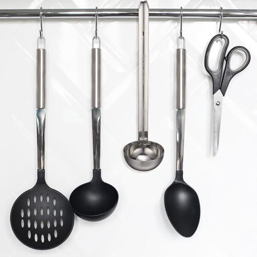 meekoo 1 Pieces Stainless Steel Ladle Soup Handle Ladle with Pouring Rim for Kitchen Cooking Soup Sauce (2 oz) - size: 2 oz