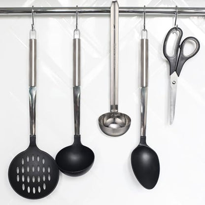meekoo 1 Pieces Stainless Steel Ladle Soup Handle Ladle with Pouring Rim for Kitchen Cooking Soup Sauce (2 oz) - size: 2 oz