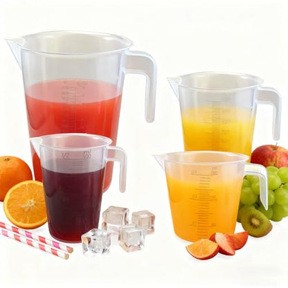 Multi-Purpose Measuring Cup Set - 1/2 Cup BPA-Free Unbreakable Plastic - Stackable Dishwasher Safe - Liquid/Solid Measurement - Kitchen Essential - size: 2-Piece Set (1/2-Cup)