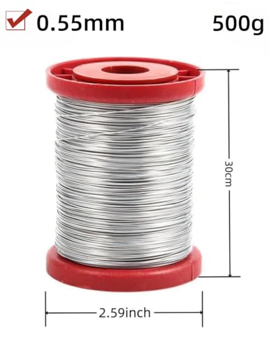 0.55mm 500G Stainless Steel Bee Hive Frame Wire, Beekeeping Equipment Bee Hive Tool Beekeeper Tool, Durable Tool for Beekeeping Enthusiasts/Wax Foundation Setup