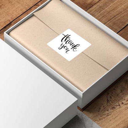 White Square Thermal Labels Stickers 2" x 2", Self-Adhesive Waterproof Square Direct Thermal Labels Stickers, Perforation Line Design - color: White, size: 2 X 2