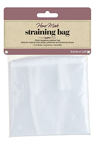 KitchenCraft KCJELBAG Home Made Jelly Bag for Jam Making, Polyester, White, 30 cm