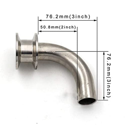 1"/1.5" Tri Clamp Pickup Tube, Stainless Steel 304 Homebrew Kettle Conical Fermenter Accessories, for Bar