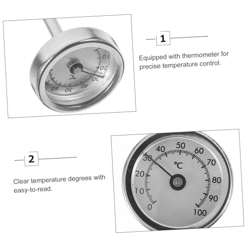 Electric Kettle Thermometer Precision Cooking Temperature Gauge for Home Use Stainless Steel Design Portable and Lightweight Kitchen Gadget for Tea and Brewing