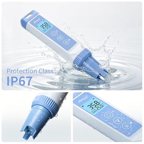 PH Water Tester Kit, Range(-2.0-16.00) PH Pen, ±0.01 pH Accuracy, PH Meter with LCD Display,POCT01-001