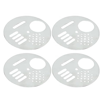 VIKKSAER Bee Hive Nuc Box Entrance Gates Round Rotatable Bee Entrance Doors Stainless Steel Beekeeping Tool (4.92 Inch) (4.92''x4 Pcs) - size: 4.92''x4 Pcs
