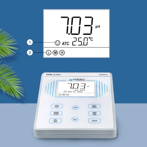 PH700-BC Benchtop Lab pH Meter for Biotechnology and Pharmaceutical Samples, Liquid Food, Protein-containing Liquids, Compatible with TRIS Buffers - style: Biochemistry Labs