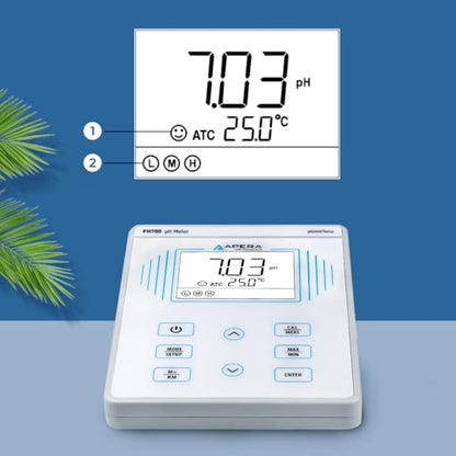 PH700-BC Benchtop Lab pH Meter for Biotechnology and Pharmaceutical Samples, Liquid Food, Protein-containing Liquids, Compatible with TRIS Buffers - style: Biochemistry Labs