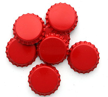 Red Bottle Capper with Red Crown Oxygen Absorbing Beer Bottle Caps (144 Count)