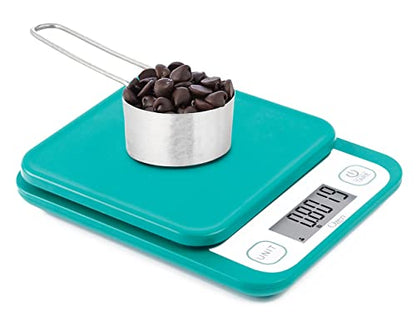 Ozeri Garden and Kitchen Scale II, with 0.1 g (0.005 oz) 420® Variable Graduation Technology® - color: Teal