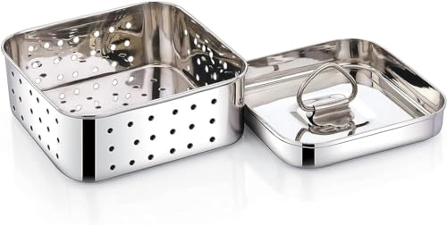 Stainless Steel Square Shape Paneer/Tofu/Cheese Maker/Mould Machine Hard Presse Mold KIt For Paneer/Cheese Making (350ml) - size: Square_350ml