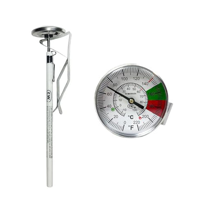 Rattleware 7” Easy Steam Thermometer for Home, Cafe, Restaurants, Residential, Or Commercial Use - Milk Frothing Thermometer and Barista Thermometer - Durable Fast Reading Thermometer (25mm Dial)