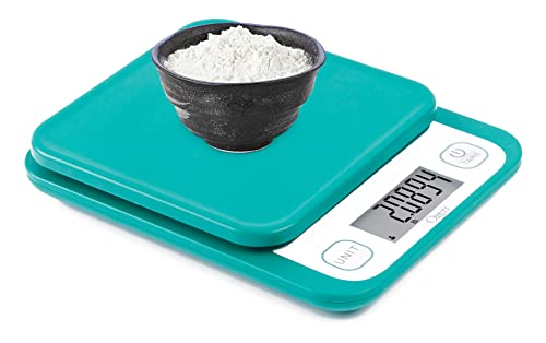 Ozeri Garden and Kitchen Scale II, with 0.1 g (0.005 oz) 420® Variable Graduation Technology® - color: Teal