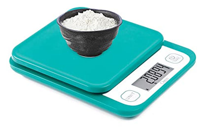 Ozeri Garden and Kitchen Scale II, with 0.1 g (0.005 oz) 420® Variable Graduation Technology® - color: Teal