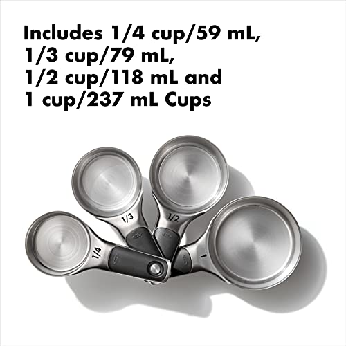 OXO Good Grips 8 Piece Stainless Steel Measuring Cups and Spoons Set - size: 8 count, style: Set