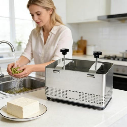 Multi Functional Stainless Steel Cheese Press with Pressure Design for Home Use Fast Draining Vegetable Cheese Mold